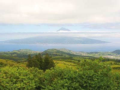 Wanderreise Azoren Blick auf Pico