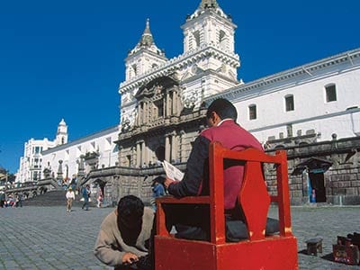 Ecuador Quito Schuhputzer