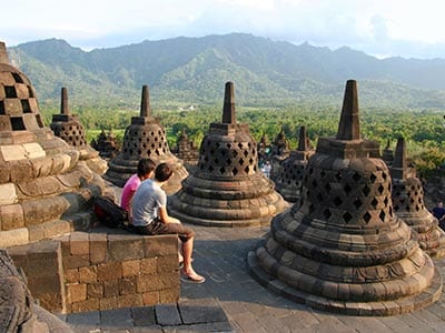 Rundreise Indonesien Java Borobudur