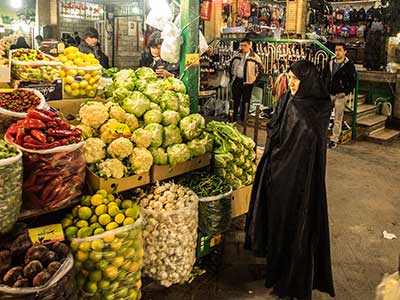 Rundreise Iran Teheran Markt
