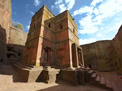 Rundreise Äthiopien Lalibela Felsenkirche