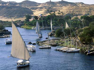 Rundreise Ägypten Segelboote Nil