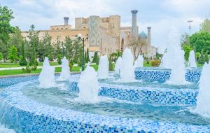 Usbekistan, Samarkand. Registan Platz