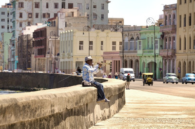 Musiker am Malecon Havanna