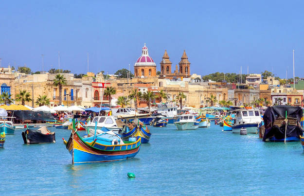 Blick auf Marsaxlokk - Rundreise Malta