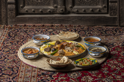 Traditionelles Essen aus Saudi-Arabien