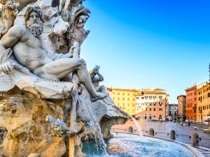 Die Fontana dei Quattro in Rom