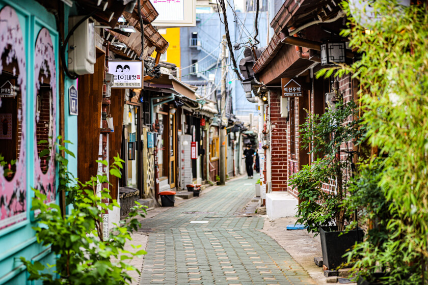 Kleine Straße in Seoul in Südkorea | Gebeco