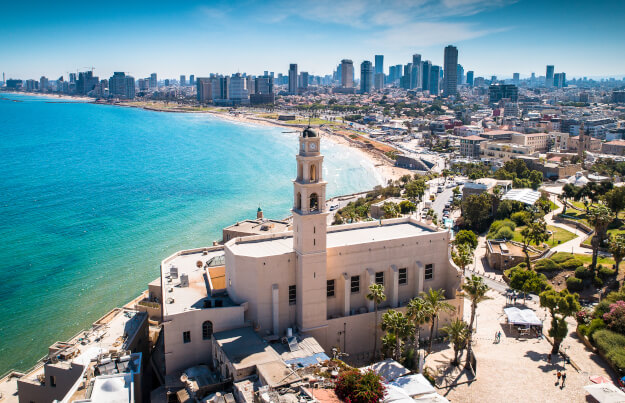 Blick auf den Strand von Tel Aviv in Israel | Gebeco
