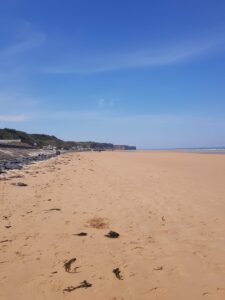 Strandabschnitt am Omaha beach, Frankreich I Gebeco