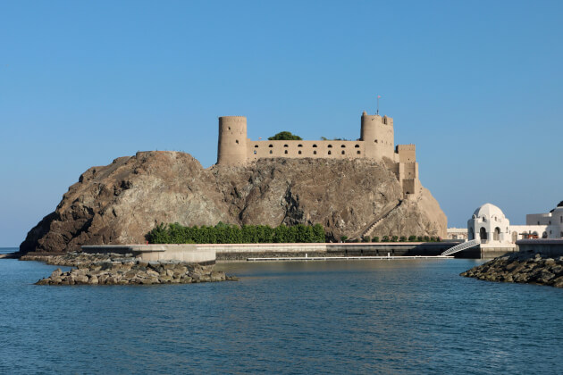Fort Al Jalali in Muscat, Oman – historisches Wahrzeichen an der Küste. | Gebeco