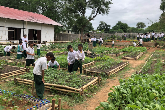 Erfahren Sie mehr über das Gebeco Förderprojekt Schulgarten in Myanmar