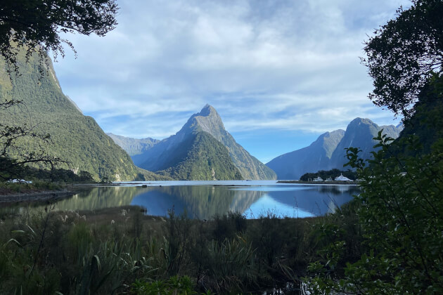 Panoramaaufnahme des Milford Sound in Neuseeland. | Gebeco