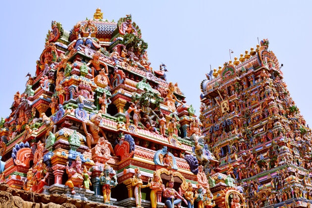 Farbenfroher Hindu-Tempel in Chennai. | Gebeco