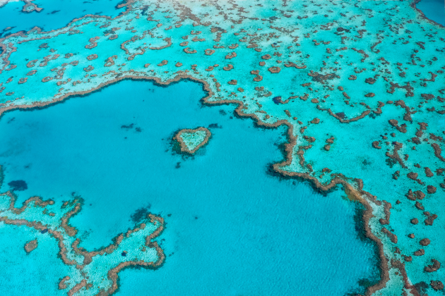 Australien Great Barrier Reef mit Heart Reef Luftaufnahme | Gebeco