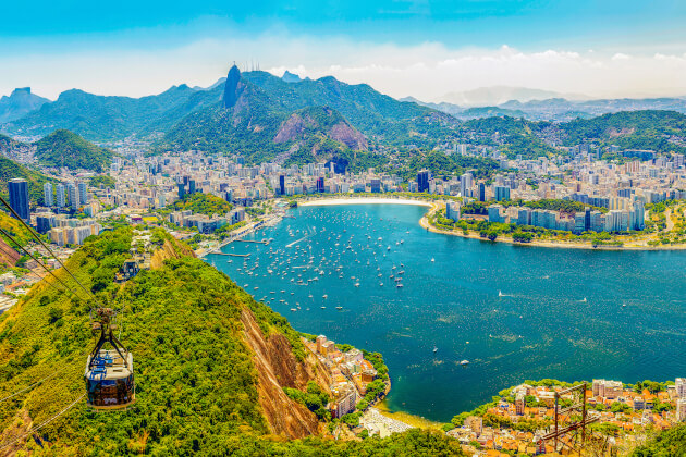 Rio de Janeiro Brasilien – Blick vom Zuckerhut auf Christusstatue und Guanabara-Bucht | Gebeco