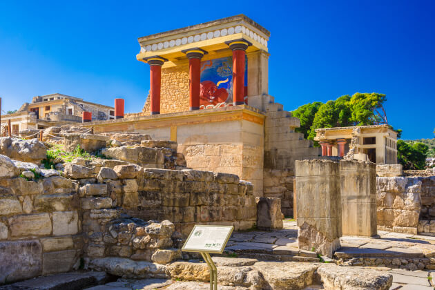 Die Mauer von Knossos in Heraklion, Griechenland. | Gebeco