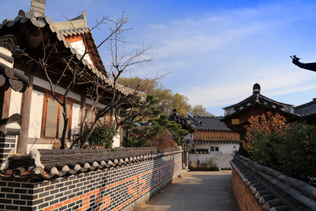 Traditionelle Hanok-Häuser im Hanok Village von Jeonju, Südkorea. | Gebeco