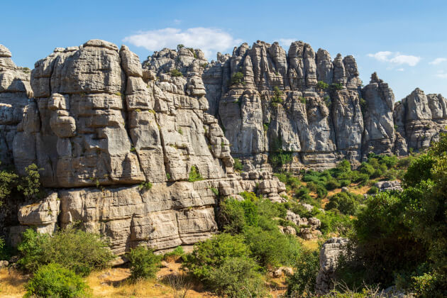 Karstfelsen im Naturpark El Torcal in Andalusien, Spanien. < Gebeco