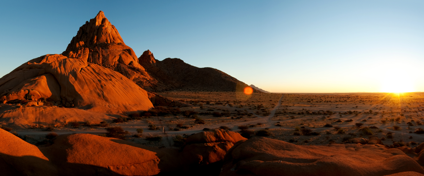 Eine Straße in Namibia