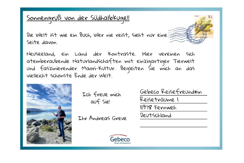 Postkarte aus den blühenden Gärten Englands von Ingrid Neuhalfen-Trepper. | Gebeco